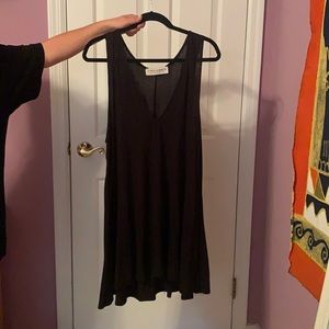 Gypsy warrior black V-neck dress